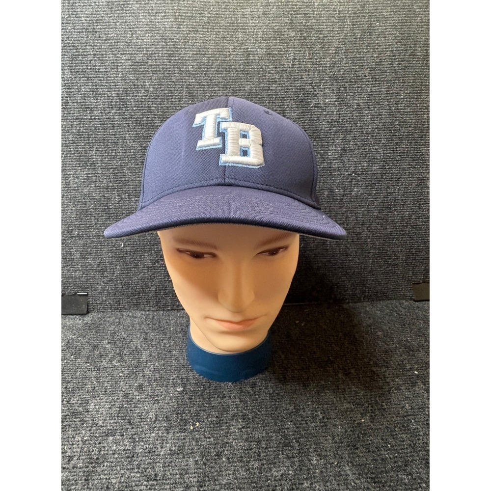 OC Sports Tampa Bay Rays Navy Blue Proflex Eco Baseball Hat Size M/L 3309